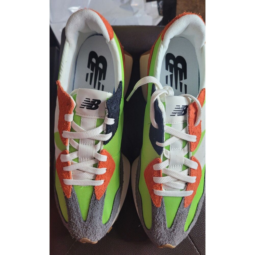 New Balance 327 MS327SFA Green Orange Gray Men's Size 10 Lifestyle Shoes New - Picture 4 of 7